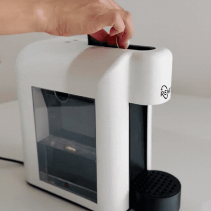 Single-dose Nespresso compatible capsule coffee machine, 19 bars, automatic shutdown, black color